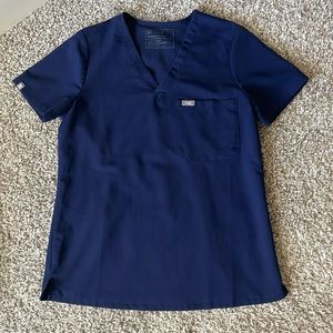 Figs one pocket navy scrub top